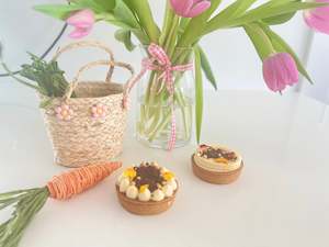 Easter Collection: Passion fruit curd , cocoa crumble and vanilla cream