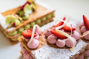 Christmas: Mille-feuille - strawberry 🍓 and cream