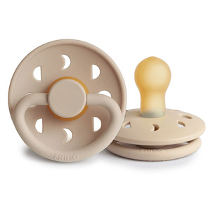Dummies Pacifier Clips: Frigg Pacifier - Latex - Moon Phase Crossiant