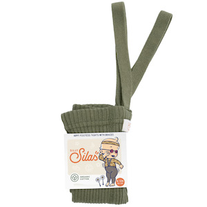 Silly Silas: Silly Silas Hippy Footless Tights - Olive