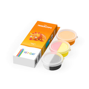 Dino Lover: Hey Clay Dinosaur Single Pack - Triceratops