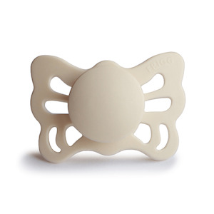 Frigg: Pacifier Butterfly Silicone Pacifier - Cream