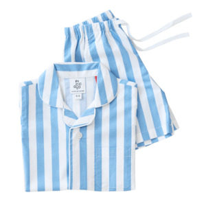 Sleepwear: Piccolo Pyjama Short Set - Sky Blue