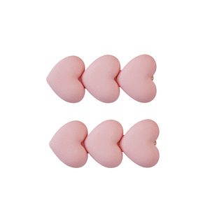 Gifts For Children: Little Sunday Heart Clips - Blush