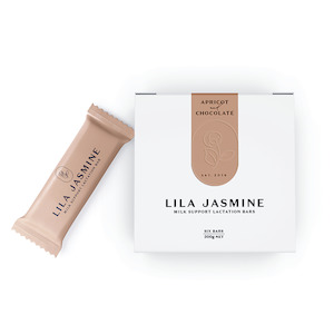 Gifts For Mum: Lila Jasmine Lactation Bars - Apricot & Dark Chocolate Box Of Six