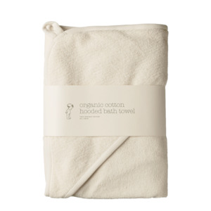 Baby Bedding: Nature Baby Hooded Towel - Natural