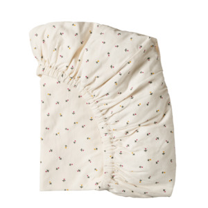 Nature Baby Fitted Sheet Jersey - Aster Floral
