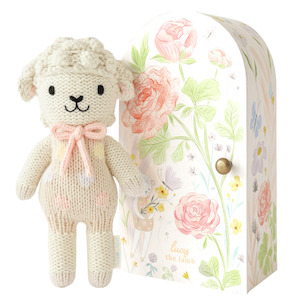 Baby Toys: Cuddle + Kind Tiny Lucy the lamb - Pastel