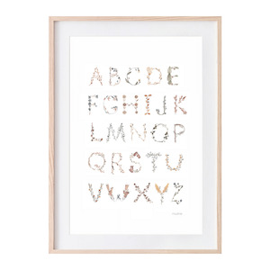 Nursery: Mushie Alphabet Poster