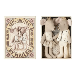 Dolls: Maileg Royal Twin Mice In Matchbox 2025