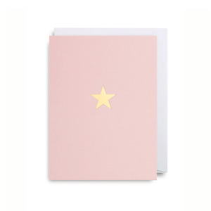 Gifts For Mum: Lagom Design Gold Star Greeting Card