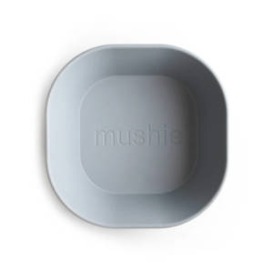 Home: Mushie Set of 2 Square Dinner Bowls - Cloud