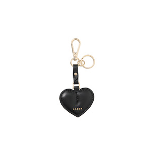 Gifts For Mum: Saben Charm Keyring Heart - Black