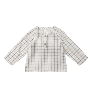 Tops 1: Quincy Mae Zion Shirt - Blue Plaid