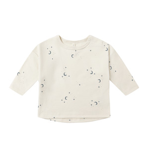 Tops 1: Quincy Mae Long Sleeve Tee - Moons
