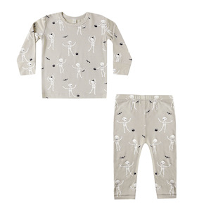 Quincy Mae Bamboo Pajama Set - Skeletons
