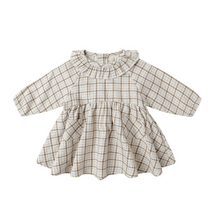 Dresses: Quincy Mae Simone Dress - Blue Plaid