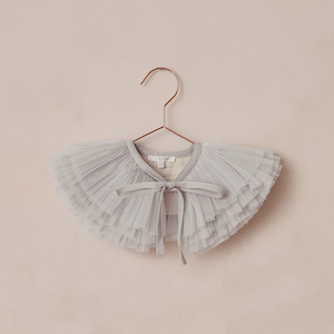 Dresses: NoraLee Ruffle Tulle Collar - Cloud