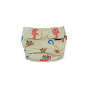 Swimwear: Crywolf Reusable Swim Nappy - Lucky Days Sage