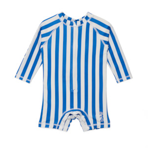 Swimwear: Crywolf Rash Suit - Deep Sea Stripe