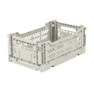 Nursery: AY-KASA Foldable Crate - Mini Light Grey