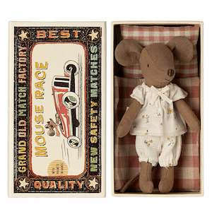 Maileg Big Sister Mouse in Box - Pyjamas