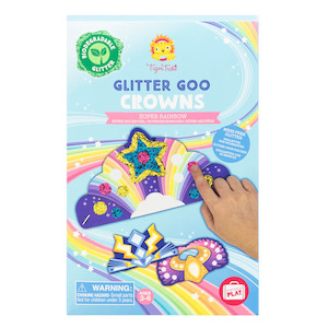 Holiday Fun: Tiger Tribe Glitter Goo Crowns - Super Rainbow