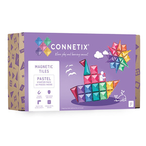 Rainbow Chaser: Connetix Pastel Starter Pack 64 Piece