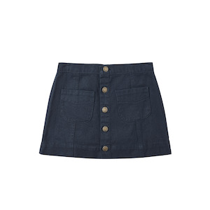 Rylee + Cru Denver Mini Skirt - Indigo Denim
