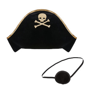Mimi & Lula Pirate Dress-Up Set - Black