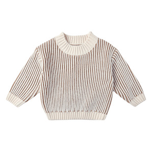 Quincy Mae Relaxed Knit Sweater - Gold