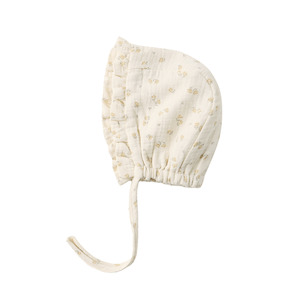 Winter Warmers: Quincy Mae Woven Ruffle Bonnet - Golden Floral