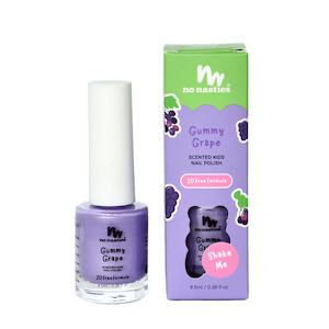 No Nasties Kids: No Nasties Natural Scented Kids Nail Polish Gummy Grape - Purple