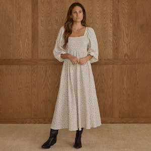 Rylee + Cru Womens Della Dress - Blue Vines