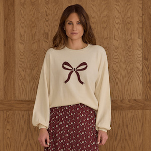 Rylee + Cru Womens Aspen Sweater - Bow