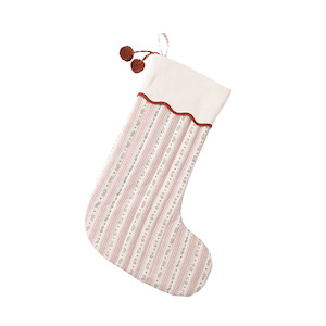 Babys First Christmas: Rylee + Cru Christmas Stocking - Candy Cane Stripe