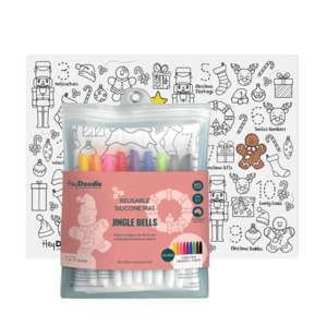 Hey Doodle Reusable Marker Playmat - Jingle Bells