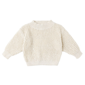 Winter Warmers: Quincy Mae Chunky Knit Sweater - Natural