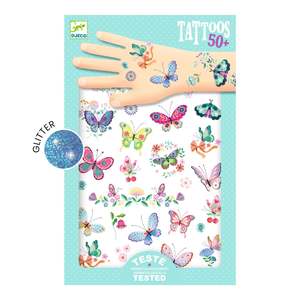 Gifts For Toddlers: Djeco Tattoos - Glitter Dream Butterflies