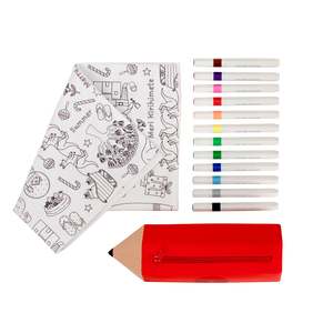 Washable, Reusable Colouring-In Solo Mat Kit - Christmas Down Under