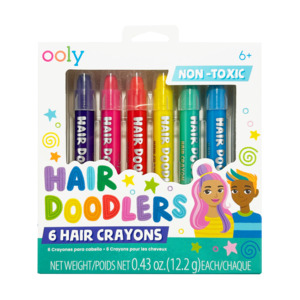 New: Ooly Hair Doodlers - Hair Crayons (Set of 6)