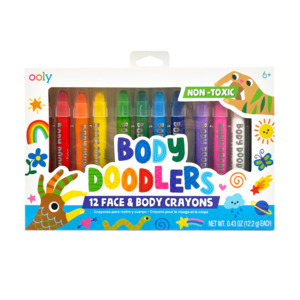 Ooly Body Doodlers - Face & Body Crayons (Set of 12)