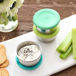 New: Melii Mini Stainless Steel and Silicone Containers - 3 pack