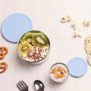 Age 3 5 Years: Nestling Stainless Steel Lunchbox Dipper Set