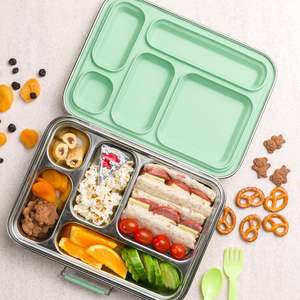 Lunch Boxes: Nestling Stainless Steel Bento Lunchbox