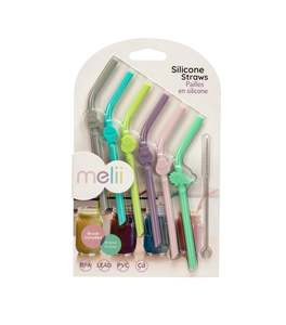 Silicone: Melii Silicone Animal Straws