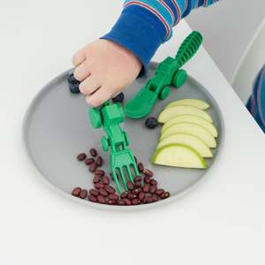 Constructive Eating: Constructive Eating - Tractor Toddler Cutlery
