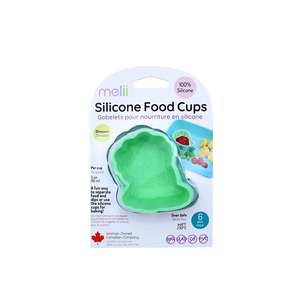 New: Melii Animal Silicone Food Cups - Set of 6 (3 options)