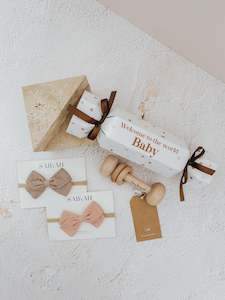 Personalised Gift Boxes And Crackers: Blush Baby Gift Cracker