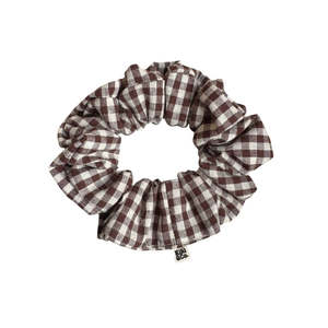 Products: Chocolate Gingham Scrunchie